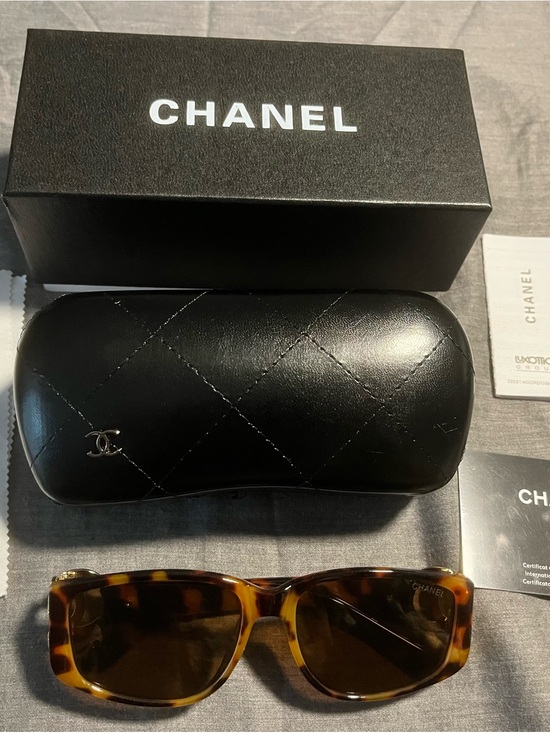 CHANEL Accessories - Vintage CHANEL 02461 Tortoiseshell Sunglasses with Brown Lenses